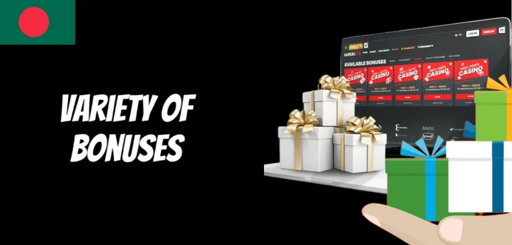 Variety of bonuses at Banzaibet Casino